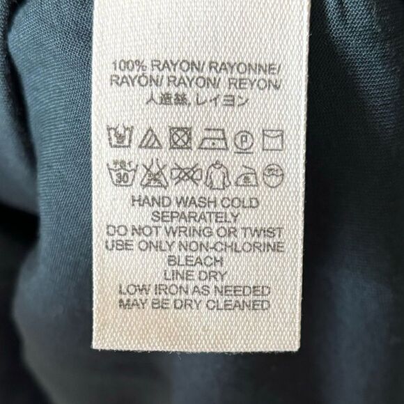 Free People Daliah Mini Blue Dress Long Sleeve Deep Blouse Size XS - Picture 10 of 11